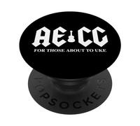 AECG for Those About to Uke Hard Rock Ukulélé Player PopSockets PopGrip Adhésif