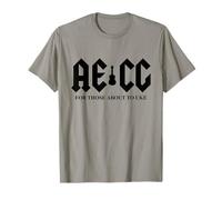 AECG for Those About to Uke Hard Rock Ukulélé Player T-Shirt