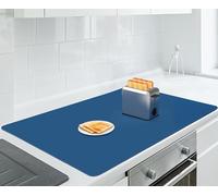 AECHY Tapis en silicone extra large 90 x 60 x 0,2 cm, multi-usages, épais, résistant à la chaleur, expédié enroulé, antidérapant, imperméable, protection de comptoir de cuisine, bleu