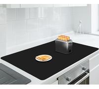 AECHY Tapis en silicone extra large 90 x 60 x 0,2 cm, multi-usages, épais, résistant à la chaleur, expédié enroulé, antidérapant, imperméable, protection de comptoir de cuisine, noir