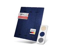 Aeco Sound® Paravent Acoustique Pliable - 2 m de Hauteur x 1,60 m de Longueur | Feutre Acoustique Bleu Royal 200x160cm - paravent à 4 Panneaux Pliable pour Isolation phonique et séparation visuelle