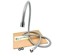 aecodune Tuyau Douche 1.5m Premium - Flexible de Douche Universel Pour Pommeau Douche, Baignoire, Douchette - Tuyau Flexible et Anti-Torsion en Acier Inoxidable - Durable, Anti-Rouille, Anti-Explosion