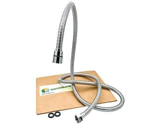 aecodune Tuyau Douche 1.5m Premium - Flexible de Douche Universel Pour Pommeau Douche, Baignoire, Douchette - Tuyau Flexible et Anti-Torsion en Acier Inoxidable - Durable, Anti-Rouille, Anti-Explosion