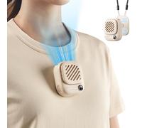 Aecooly Mini ventilateur de cou portable, mains libres, magnétique Fit Click 01 rechargeable par USB [10 h de temps de refroidissement maximum], alimentation par batterie personnelle, poche pour