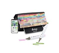 AEDAGA 240 Couleurs Feutre Alcool avec App Gratuite, Marqueurs Alcool Double Pointe avec Étui Autoportant pour Artistes Adultes, Feutre a Alcool pour Coloriage, Peinture, Croquis et Dessin
