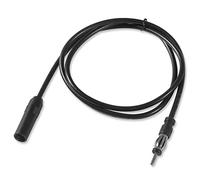 AEDIKO Câble d'extension d'antenne de voiture avec connecteur DIN mâle vers femelle FM AM radio coaxial pour véhicule, camion, lecteur CD stéréo (1 m)