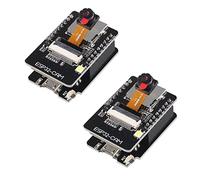 AEDIKO Lot de 2 cartes ESP32-CAM Bluetooth WiFi ESP32-CAM-MB Micro USB vers port série CH340G avec module d'appareil photo OV2640 2MP double mode