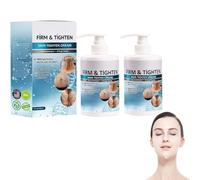 Aeehfeng Firm Tighten Skin Tighten Cream, Lotion raffermissante et raffermissante pour la peau, Crème anti-âge pour le cou et le décolleté jour et nuit, Lift & Firm, Hydratant avec élastine (2pcs)