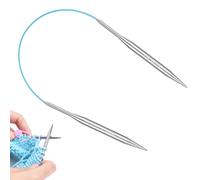 Aeeque 1 pcs Aiguilles à Tricoter Circulaire 40cm, Aiguille à Tricoter 7,0mm, Aiguilles à Tricoter Circulaires en Acier Inoxydable, Aiguille Circulaire Bonnet, Kit Tricot Debutant Professionnel