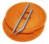 Aeesio Kit de réparation de gants de baseball avec 2 lacets en cuir et une aiguille de laçage pour gant de receveur (orange)