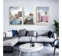 AEEYDDWE Ensemble de posters - Tableaux muraux abstraits - Décoration murale pour salon - Impression sur toile élégante - Fond de maison - Sans cadre - 40 x 60 cm