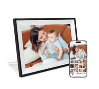AEEZO Cadre photo numérique 32 Go WLAN 10,1 pouces, écran tactile IPS 1280 x 800, rotation automatique, prend en charge les cartes Micro SD, partage de photos ou de vidéos partout