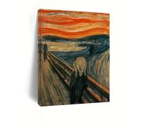 AEFOUU 1 tableau sur toile représentant Le Cri d'Edvard Munch, impression d'art murale pour la décoration intérieure du salon (60x80 cm/cadre intérieur)