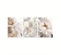 AEFOUU Ensemble de 3 tableaux modernes sur toile à motifs floraux et botaniques, parfaits pour décorer les murs de votre salon, chambre ou autre pièce 70x100cm sans cadre