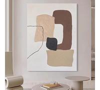 AEFOUU Grande peinture murale abstraite moderne géométrique imprimée, idéale pour la décoration du salon, du porche ou de l'entrée (30x42cm/sans cadre)