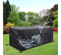 AEFOUU Housse Salon de Jardin 130x70x60cm/LxWxH Bâche Protection Table de Jardin Exterieur Imperméable Housse de Protection Meubles Extérieur Résistance au Vent Anti-UV