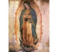 AEFOUU Tableau abstrait classique du Mexique, Notre-Dame de Guadalupe, impression sur toile, affiche, décoration pour la maison et le salon (40 x 60 cm, sans cadre)