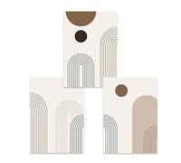 AEFOUU Tableau abstrait scandinave à lignes géométriques, peinture à l'huile sur toile, affiche, impression, décoration pour la maison, la chambre et le salon (40x50cm/sans cadre)