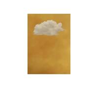 AEFOUU Tableau mural Nuage jaune moutarde, affiche imprimée, peinture abstraite moderne et minimaliste sur toile, décoration printanière, 50 x 60 cm