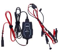 AEG 005185 Chargeur de Batterie Voiture Moto 6V 12V, 1A, 4 à 30Ah, Compatible Multi-batteries