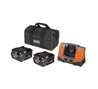 AEG - 2 Batt. Pro Lithium 18V 5,0 Ah High Demand, Chargeur, en Sac