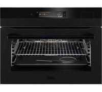AEG 9000 SteamPro® / Four compact à encastrer / Wifi / Nettoyage vapeur / Matt Black KSK898230T