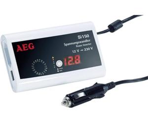 AEG 97110 Transformateur de poche Si 150 avec écran LED, 150 watts et prise USB - câble de charge iPod iclus, CE