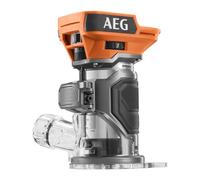 AEG - Affleureuse 18V BRUSHLESS, 15000 à 30000 tr/min, course de fraisage 36 mm, diamètre des pinces de serrage 6 mm (sans batterie) - BOF18BL3-0