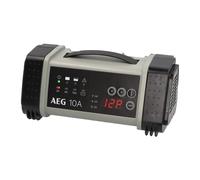 AEG Automotive 97024 Chargeur de Batterie à microprocesseur LT 10 A pour 12/24 V 9 étapes Power Supply Régulation Automatique de la température Noir/Rouge