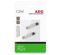 AEG Automotive 97281 Ampoules Light Plus C5W, SV8,5-8, 5 W, 2 pièces