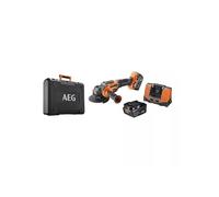AEG BEWS18-125BLPX2-602C Meuleuse d'angle sans Balais 18V avec 2 Batteries 6,0 Ah et boîtier