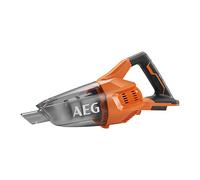 AEG BHSS18-0 Aspirateur compact à batterie 18 V, avec rallonge, comprend pré-filtre lavable, récipient amovible et transparent pour vérifier le remplissage, batterie non incluse