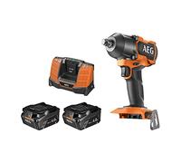 AEG - Boulonneuse à chocs 18V BRUSHLESS, 785 Nm, 2batterie Pro lithium 4,0 Ah HD, chargeur, carré d'entrainement 1/2'', 3 modes + autostop, en coffret