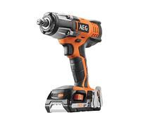 AEG - Boulonneuse à Chocs Sans Fil - Couple 360 Nm - Moteur Quadripolaire - Système Batterie Pro18V - Inclus 2 Batteries 4 Ah, Chargeur et Adaptateur - BSS18C12Z LI-402C