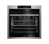 AEG BPE642120M Four encastrable - Multifonction, 71L, Pyrolyse, 12 fonctions, 20 programmes automatiques, thermosonde, ventilateur XXL, écran tactile LCD, plateau XXL