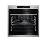 AEG BSE782380M Four multifonction avec nettoyage pyrolytique, 20 fonctions, sonde thermique, écran tactile TFT couleur, 225 recettes, fermeture en douceur, anti-traces de doigts, Inox 70 litres