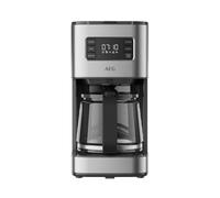 AEG Cafetière CM5-1-6ST Deli 5/1,25 l/Programmable Minuterie/Fonction maintien au chaud/Arrêt de sécurité/Indicateur de niveau d'eau/Quantité idéale de dosage/Fonction anti-goutte /