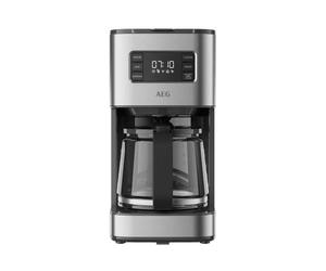 AEG Cafetière CM5-1-6ST Deli 5/1,25 l/Programmable Minuterie/Fonction maintien au chaud/Arrêt de sécurité/Indicateur de niveau d'eau/Quantité idéale de dosage/Fonction anti-goutte /