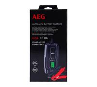 AEG 005188 Chargeur Batterie Voiture Moto 6V 12V, 6A, 4 à 150 Ah, Contrôle et Maintient de Charge Intelligent