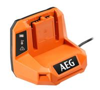 AEG Chargeur PRO18V BL18S2 Compact 220-240V Témoins LED (sans Batterie) | Voyants de niveau de charge, d'alimentation, de température et de défaut, compatible avec les packs 18V de la gamme AEG