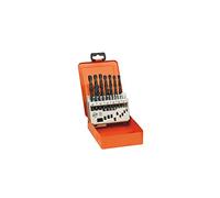 AEG Coffret 19 Forets à Métaux HSS-R PROFI-BOX Ø 1-10 mm Boîtier Métal | Tiges laminées peu cassantes, diamètres de 1 à 10 mm par pas de 0,5 mm, aciers et alliages non ferreux, roll-forged