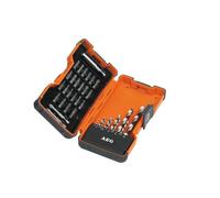 AEG Coffret 35 Pièces Forets Métaux HSS-G Ø 2-10 mm Embouts 4932352249 | Perçage du métal et vissage réunis, boîtier Power Set organisé, large choix de pointes, assemblages en acier et alu