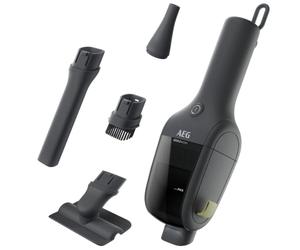 AEG ErgoMini AH1EM10DG Aspirateur à Main sans Fil sans Fil Gris | Compact et léger, forte aspiration, fonction de soufflage, lumière LED, USB-C, pour voiture, bateau, caravane