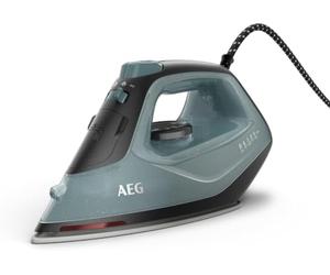 AEG Fer à repasser à vapeur, 2400 W, vapeur verticale variable, spray fin, 24% plastique recyclé, indicateur de chaleur résiduelle, câble de 2 m, rotatif à 180°, système anti-calcaire, semelle en