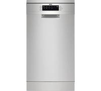 AEG FFB73517ZM Lave-vaisselle AirDry 10 couverts, arrêt automatique, 9 programmes à 4 températures, plateau Maxiflex, fonction extra hygène, panier réglable, inverter, 48 dBA, inox, 45 cm, classe D