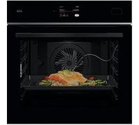 AEG Four multifonction TB8SB73ZAB, 70 l, nettoyage à vapeur, 25 fonctions, 119 programmes automatiques, sonde thermique, cuisson à vapeur, écran tactile, rails télescopes, connectivité Wi-Fi, noir