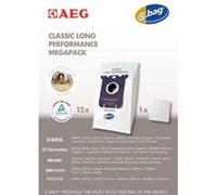 AEG GR 201 M PACK S-BAG AVEC 12 SACS À POUSSIÈRE ET 1 FILTRE MOTEUR S-BAG CLASSIC LONG-PERFORMANCE MENALUX 1800 G