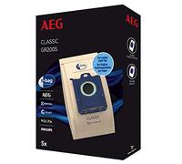 AEG GR200S s-Bag Classic Lot de 5 Sacs d'aspirateur pour Une Puissance d'aspiration élevée et Une Filtration optimale de qualité supérieure Marron