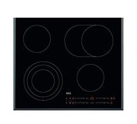 AEG HK 654070 F-B Plaque de cuisson électrique, verre céramique, 62 cm, acier inoxydable/zone de cuisson/chaleur résiduelle