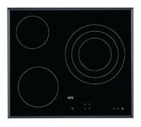 AEG HK623020FB - Vitrocéramique - 3 plaques de cuisson - Niche - largeur : 56 cm - profondeur : 49 cm - avec cadre biseauté - noir Noir